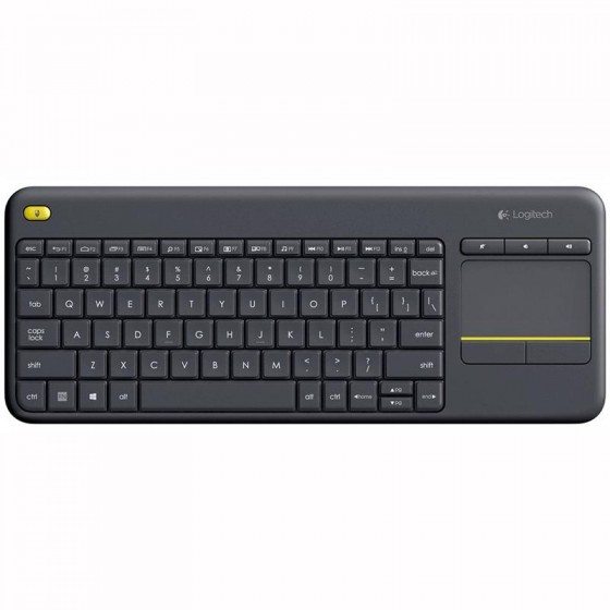 TECLADO LOGITECH K400 RF WIRELESS TOUCHPAD BLACK