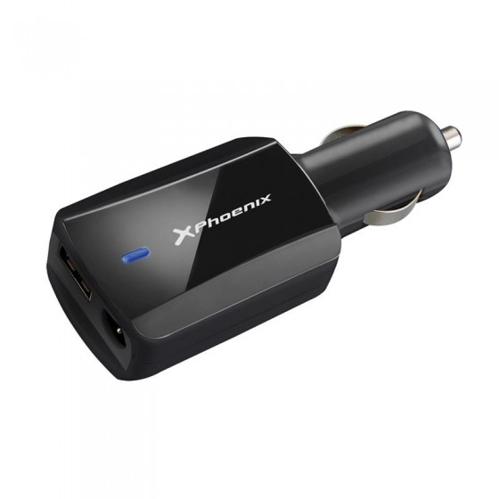 CARGADOR COCHE NOTEBOOK/SMARTPHONE PHOENIX  90W + 1XUSB 5V USB 2.0