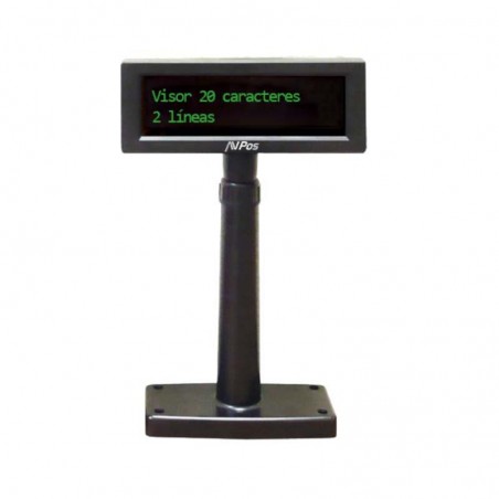 VISOR AVPOS VFD220 USB BLACK 2X20 3YR GARANTIA