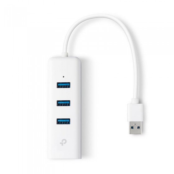 ADAPTADOR TP-LINK USB 3.0 A LAN RJ-45 GIGABIT + HUB USB 3.0