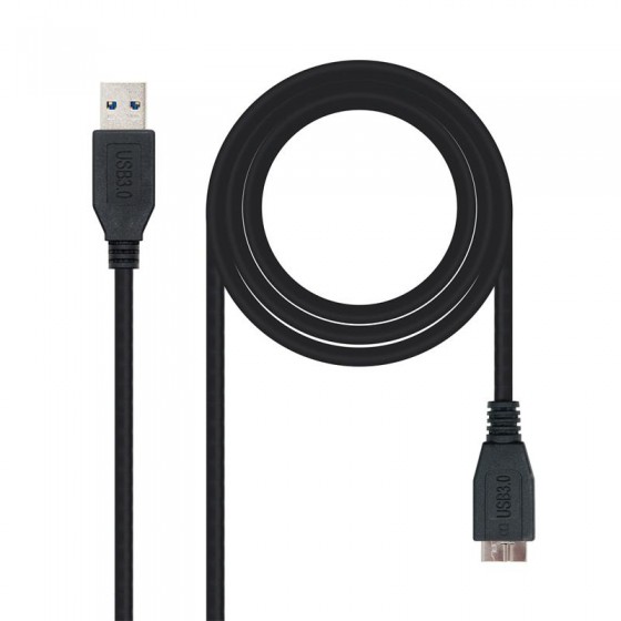 CABLE USB 3.0 AM MICRO BM 2M NANOCABLE BLACK