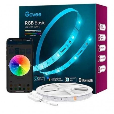 TIRA LED GOVEE RGB WIFI BT SMART 5M CONTROL POR VOZ