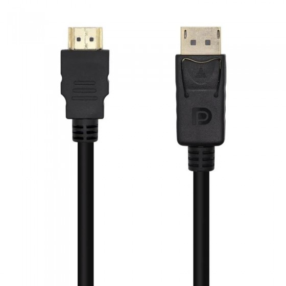 CABLE CONVERSOR AISENS DISPLAYPORT/M A HDMI/H 3M BLACK