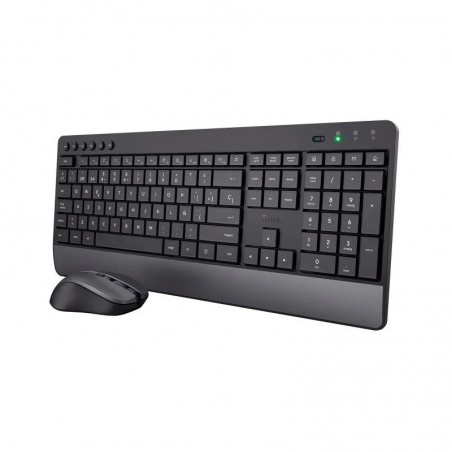 TECLADO + RATON TRUST TREZO WIRELESS BLACK ECO