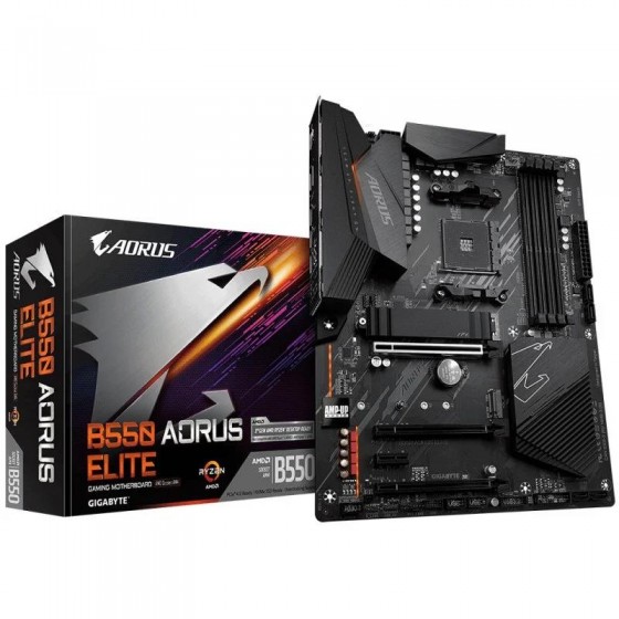 PLACA BASE GIGABYTE GA-B550 AORUS ELITE AMD HDMI + DP