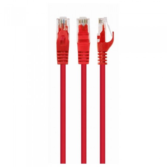 CABLE DE RED CAT.6 UTP 3M GEMBIRD RED