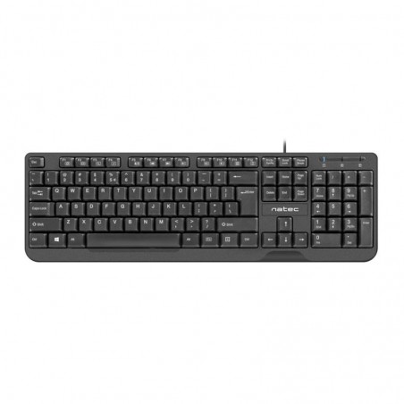 TECLADO NATEC TROUT SLIM USB MULTIMEDIA BLACK