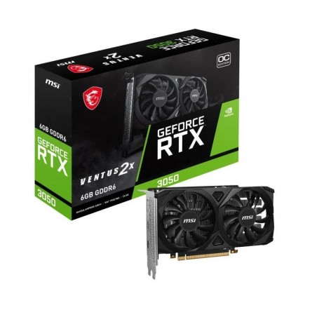 TARJETA DE VIDEO MSI RTX3050 VENTUS 2X OC 6GB GDDR6 PCI 4.0