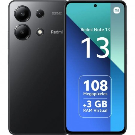 SMARTPHONE XIAOMI REDMI NOTE 13 6.67 FHD+ 6GB/128GB/108MP/NFC/4G BLACK