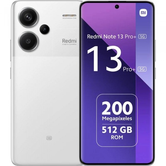 SMARTPHONE XIAOMI REDMI NOTE 13 PRO+ 6.67 12GB/512GB/200MP/NFC/5G WHITE