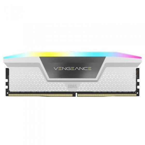 MEMORIA RAM 32GB (2X16GB) CORSAIR DDR5 6000MHZ VENGEANCE RGB WHITE