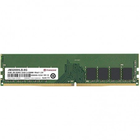 MEMORIA RAM TRANSCEND 8GB DDR4 3200MHZ CL22