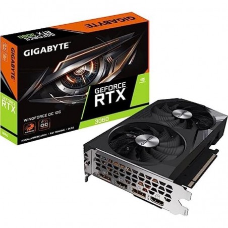 TARJETA DE VIDEO NVIDIA GIGABYTE RTX3060 12GB WINDFORCE OC GDRR6 PCIE