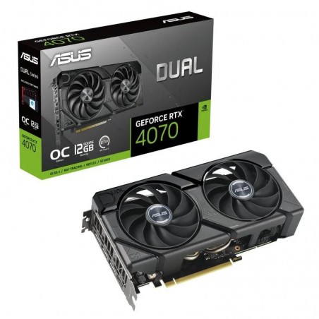 TARJETA DE VIDEO ASUS RTX4070 DUAL OC EDITION 12GB GDDR6X PCI 4.0