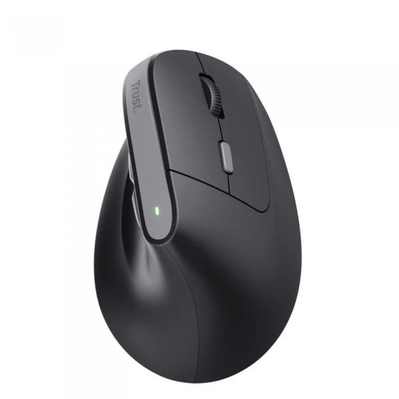 RATON TRUST BAYO II ERGONOMICO ECO 2400 DPI WIRELESS RECARGABLE BLACK