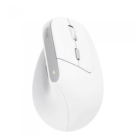 RATON TRUST BAYO II ERGONOMICO ECO 2400 DPI WIRELESS RECARGABLE WHITE