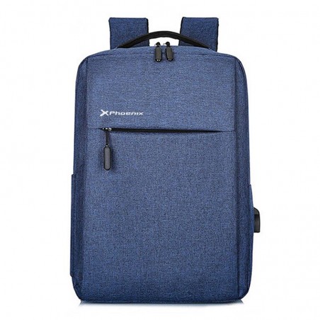 MOCHILA PHOENIX MICHIGAN 15.6 BLUE + CABLE USB