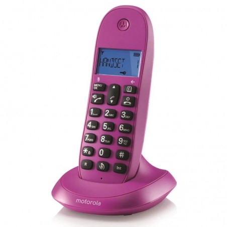 TELEFONO MOTOROLA C1001 LB+ DECT  WIRELESS VIOLETA