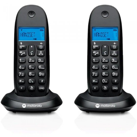 TELEFONO MOTOROLA C1002 CB+ DECT  WIRELESS BLACK ( 2UD )