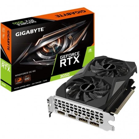 TARJETA DE VIDEO GIGABYTE RTX3050 WINDFORCE OC 6GB GDDR6 PCI 4.0