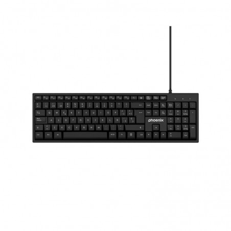 TECLADO PHOENIX K100 USB MULTIMEDIA BLACK