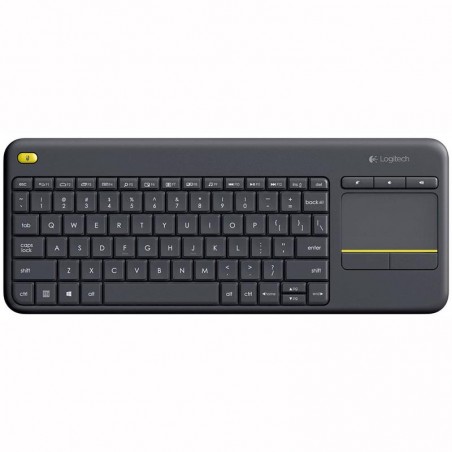 TECLADO LOGITECH K400 RF WIRELESS TOUCHPAD BLACK