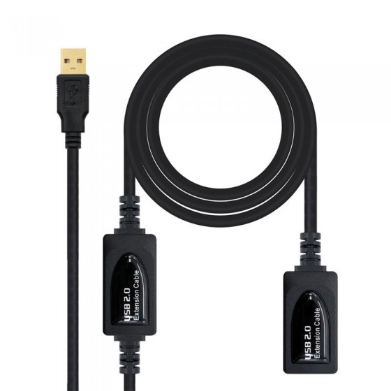 CABLE USB 2.0 PROLONGADOR AMPLIF TIPO AM-AH 15M NANOCABLE